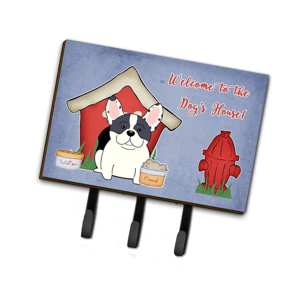 Carolines Treasures Dog House Collection French Bulldog Piebald Leash or Key Holder BB2765TH68 - main